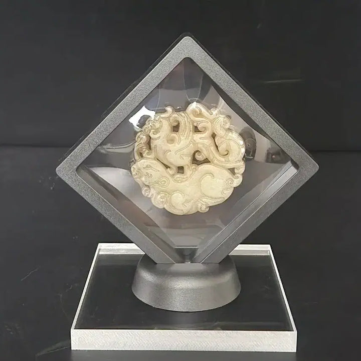 [BUNJANG] Natural Jade Chinese Porcelain Ornament / 천연옥 높이0.5cm폭5.5cm 중국도자기