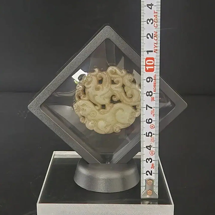 [BUNJANG] Natural Jade Chinese Porcelain Ornament / 천연옥 높이0.5cm폭5.5cm 중국도자기