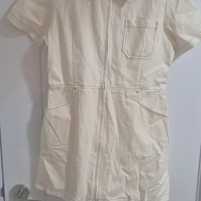 [BUNJANG] Ivory Short-Sleeve Dress / 아이보리 반팔 원피스