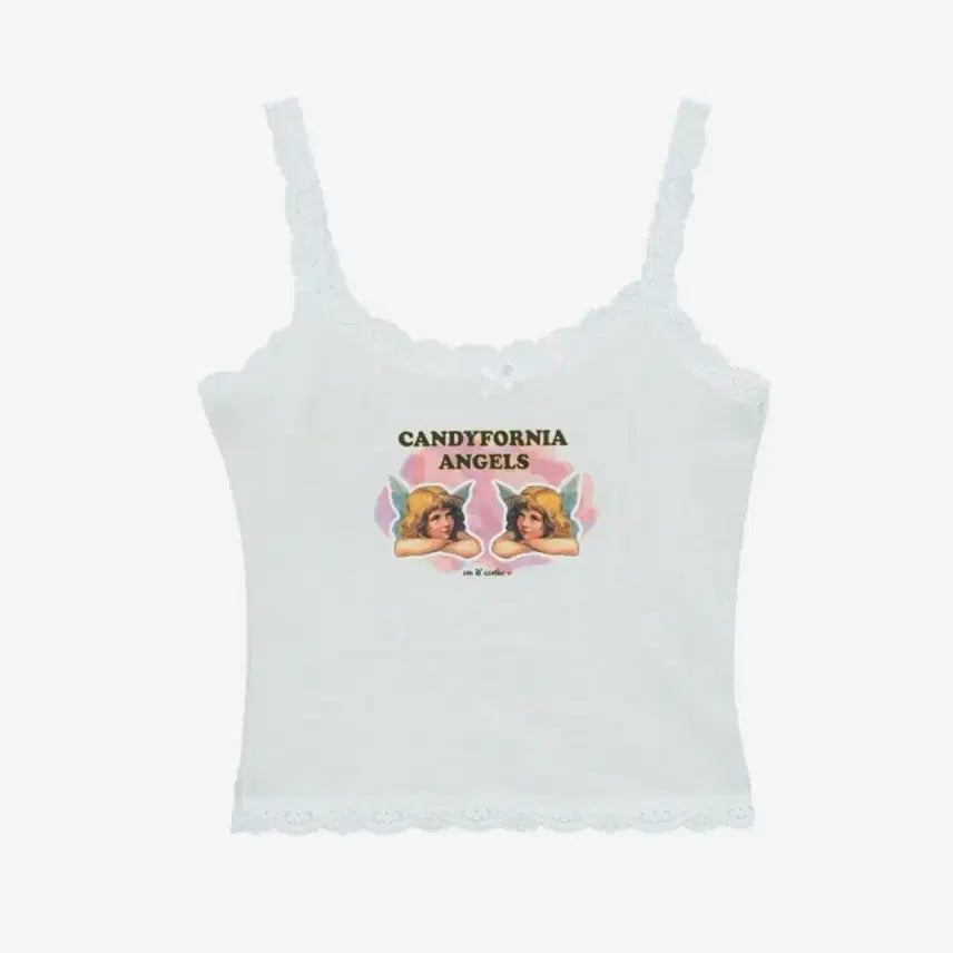 [BUNJANG] as if 90s ANGEL WINGS SLEEVELESS White / 에즈이프캘리 ANGEL WINGS SLEEVELESS 화이트