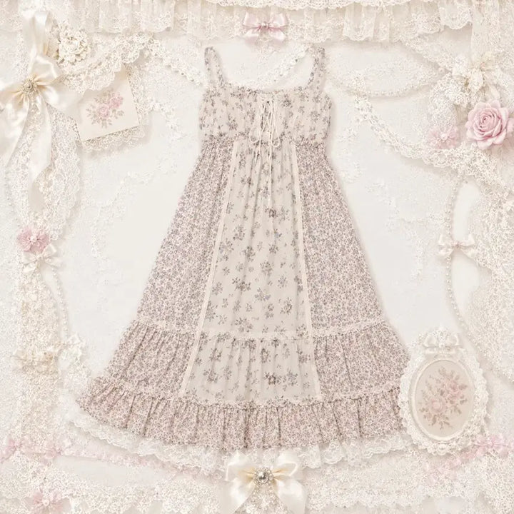[BUNJANG] Vintage Long Dress / 빈티지 롱 원피스 핀터깔 라떼깔 갸루 히메 짜잔씨 오네