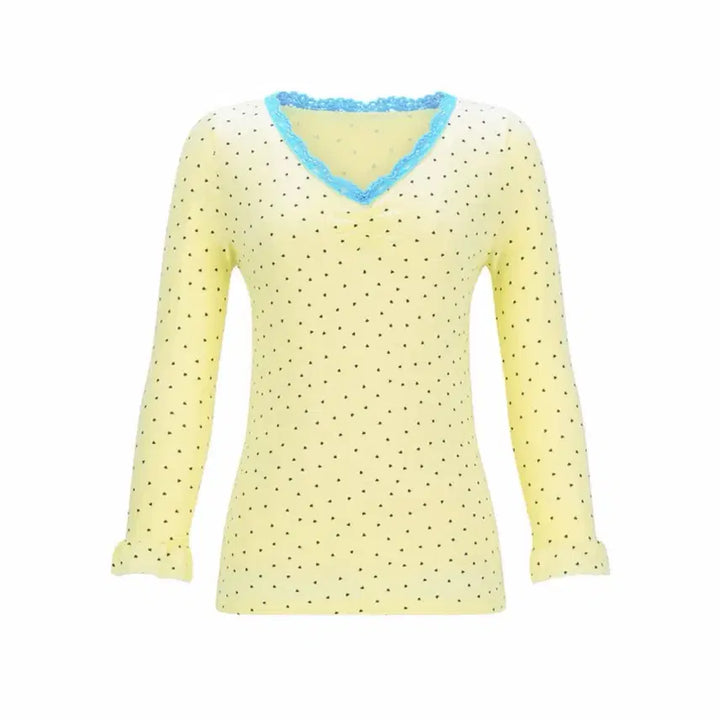 [BUNJANG] Shopfairy Mini Heart Lace Top (Lemon) / 샵페어리 mini heart lace top (lemon)