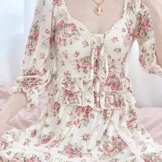 [BUNJANG] Vintage Liz Lisa Mini Dress / 빈티지 리즈리사 원피스 라떼 갸루 핀터깔 짜잔씨 오네 로걀 페어리