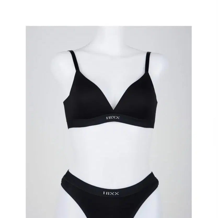 [BUNJANG] HIXX Bra and Panty Set (White/Black) / [새상품] 힉스 HIXX 브라 티팬티 세트 화이트/블랙