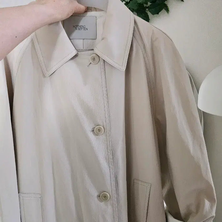 [BUNJANG] Nothing Written Balmacaan Trench Coat / 새상품) 낫띵리튼 발마칸 트렌치코트