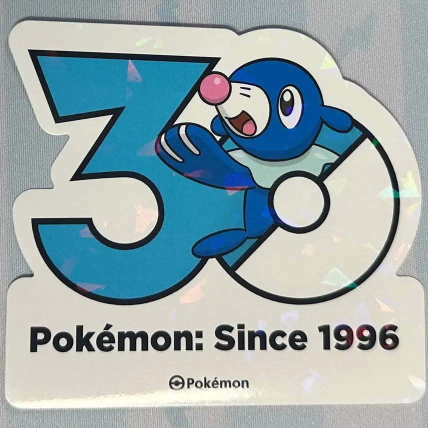 [BUNJANG] Pokemon 30th Anniversary Logo Sticker - Nuri / [포켓몬 30주년 기념 로고 스티커]누리공
