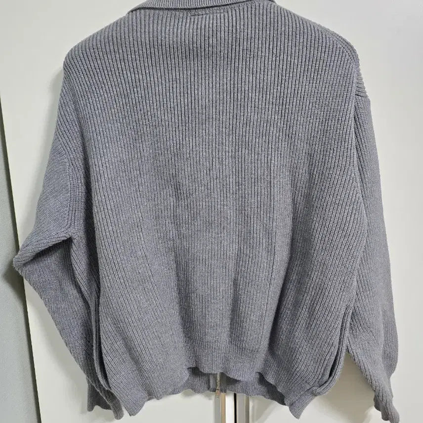 [BUNJANG] Goodlife Works Knit Zip-Up Cardigan Gray L / 굿라이프웍스 니트 집업 가디건 회색 L