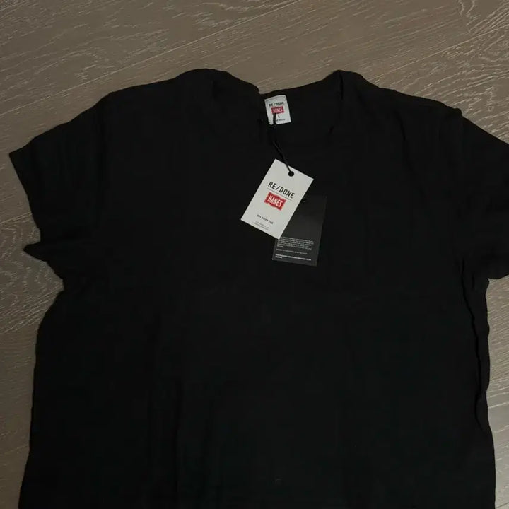 [BUNJANG] RE/DONE x HANES 50s T-Shirt (Washed Black, Large) / [새상품]리던 50s 티셔츠 (RE/DONE x HANES) L
