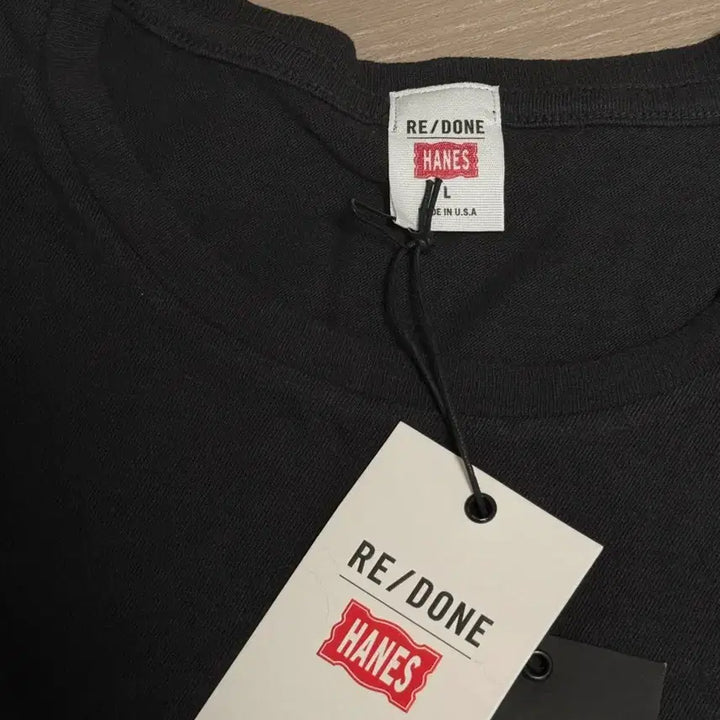 [BUNJANG] RE/DONE x HANES 50s T-Shirt (Washed Black, Large) / [새상품]리던 50s 티셔츠 (RE/DONE x HANES) L