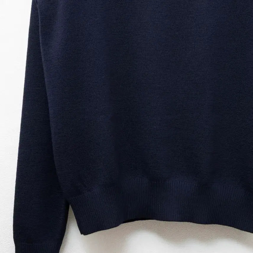 [BUNJANG] AMI Small Heart Merino Wool Knit Navy / 아미 스몰하트 메리노울 니트 S 네이비색상