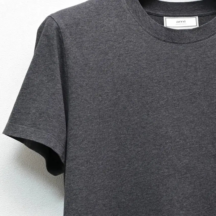 [BUNJANG] AMI Small Heart Short-Sleeve T-Shirt Charcoal M / 아미 스몰하트 반팔티 M 차콜색상