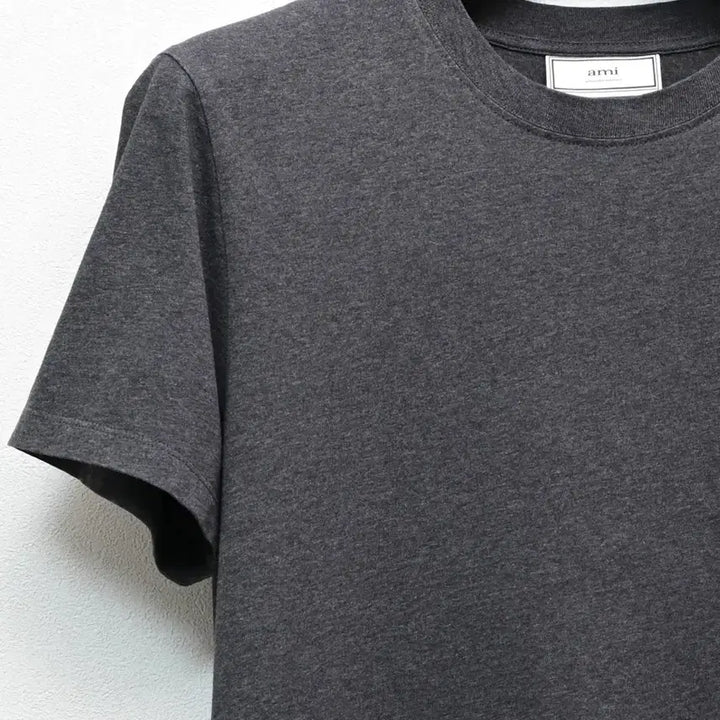 [BUNJANG] AMI Small Heart Short-Sleeve T-Shirt Charcoal M / 아미 스몰하트 반팔티 M 차콜색상