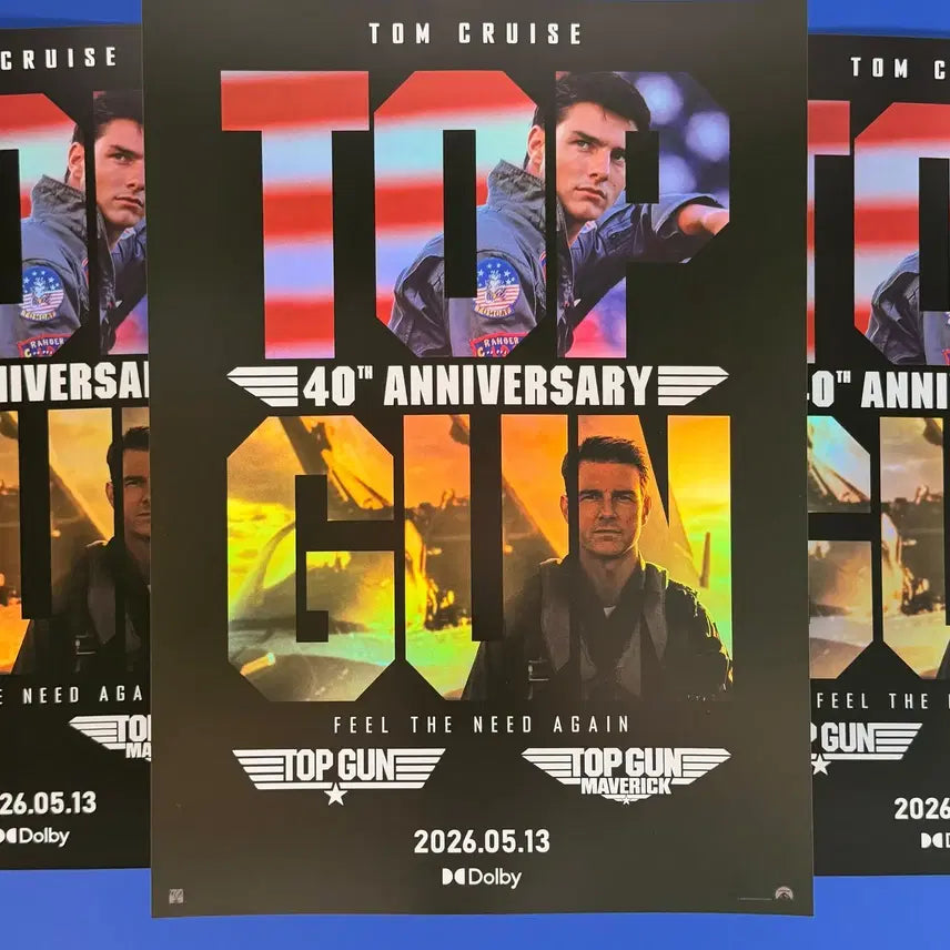 [BUNJANG] Top Gun 40th Anniversary Dolby Cinema Combo Poster / 탑건 40주년 기념 콤보 돌비 포스터