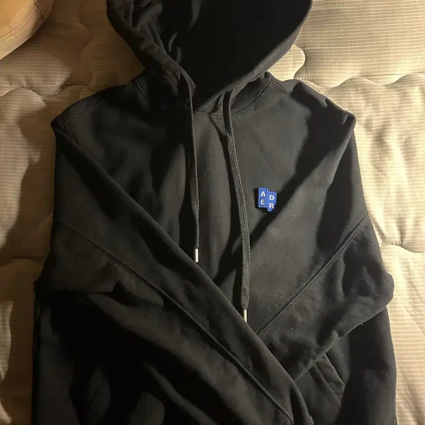 [BUNJANG] Ader Error Black Hoodie / 아더에러 블랙 후드티