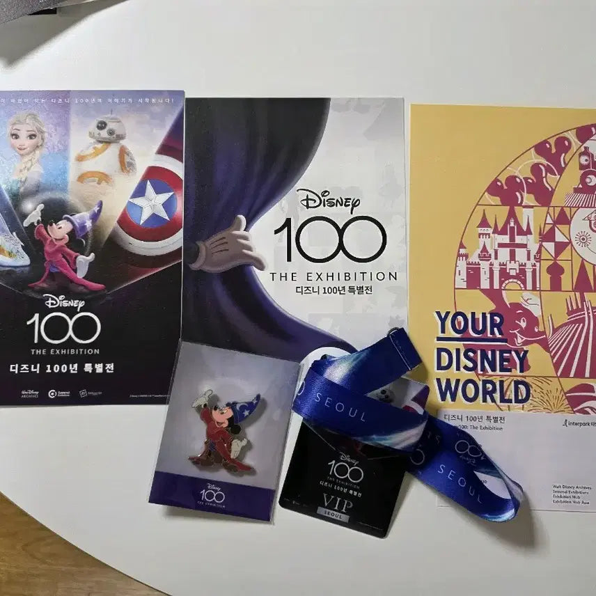 [BUNJANG] Disney 100th Anniversary Exhibition Merchandise Set (Walt Disney, Mickey) / 디즈니 100주년 특별전 소품 굿즈 1세트 가격 월트디즈니 미키 특전