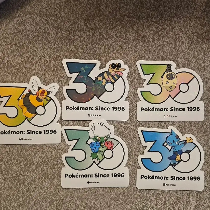 [BUNJANG] Pokemon 30th Anniversary Sticker Set / 포켓몬 30주년 기념 스티커