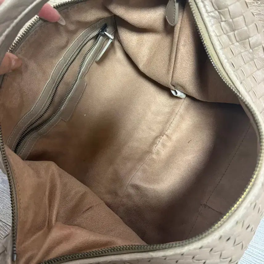 [BUNJANG] Bottega Veneta Leather Shoulder Bag Tote Bag Beige / 보테 가죽 숄더백 토트백 베이지
