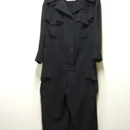 [BUNJANG] Lucky Chouette JDC Embroidered Sailor Collar Shirring Jumpsuit / 럭키슈에뜨 JDC 자수세라카라 셔링점프슈트 택36