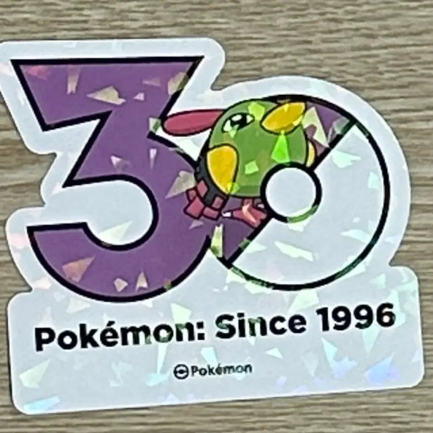 [BUNJANG] Pokemon 30th Anniversary Logo Sticker - Nati / 포켓몬 30주년 기념 로고스티커 네이티