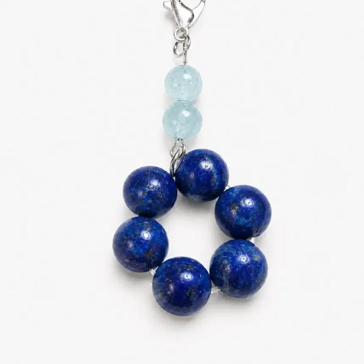 [BUNJANG] Birthstone Keychain - Aquamarine, Clear Quartz, Amethyst / 탄생석 키링 (생일선물,커플선물),아쿠아마린,백수정,자수정