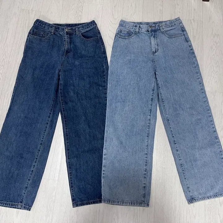 [BUNJANG] Daily Wear Jeans (Light Blue &amp; Medium Blue) - Size M (27) / (2세트)키작녀 연청 중청 (M사이즈)27