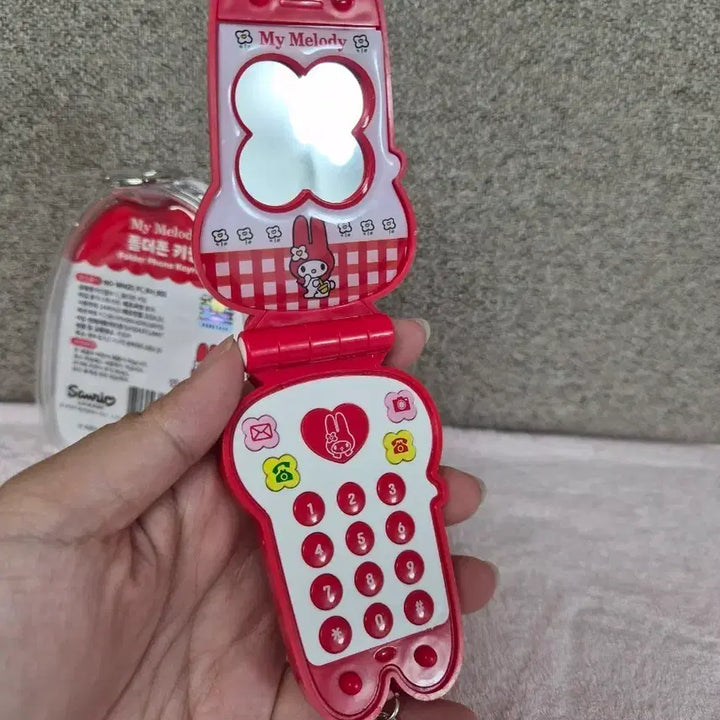 [BUNJANG] Sanrio My Melody Folder Phone Charm / 정품) 마이멜로디 폴더폰 키링 새제품
