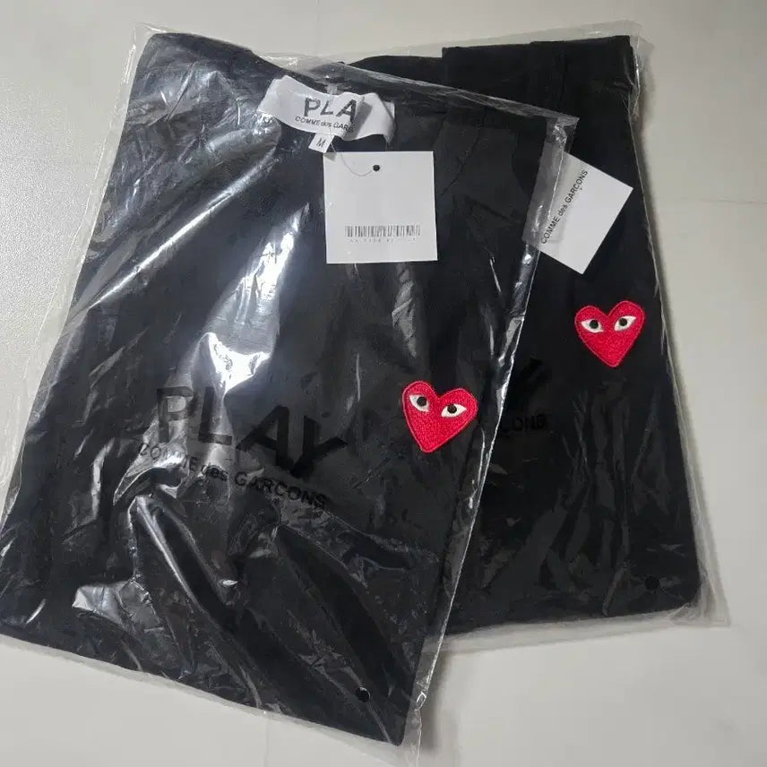 [BUNJANG] Comme des Garçons PLAY Black Short Sleeve T-Shirt (S/M) / 꼼데가르송 반팔티 S/ M