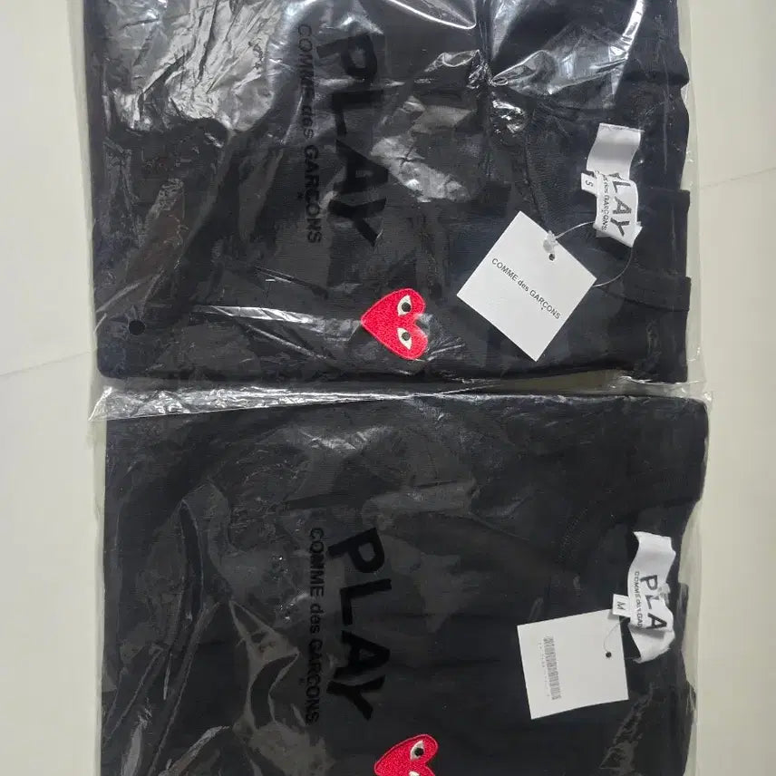 [BUNJANG] Comme des Garçons PLAY Black Short Sleeve T-Shirt (S/M) / 꼼데가르송 반팔티 S/ M