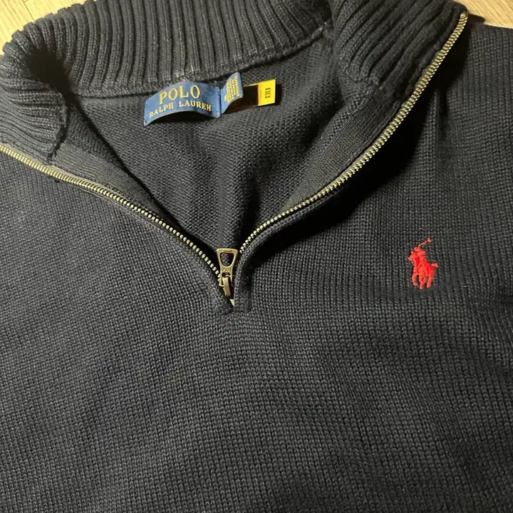 [BUNJANG] Polo Ralph Lauren Half-Zip Knit Navy M / 새상품) 폴로 랄프로렌 반집업 니트 네이비 M (급처)