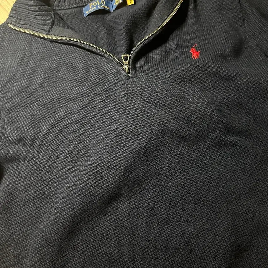 [BUNJANG] Polo Ralph Lauren Half-Zip Knit Navy M / 새상품) 폴로 랄프로렌 반집업 니트 네이비 M (급처)