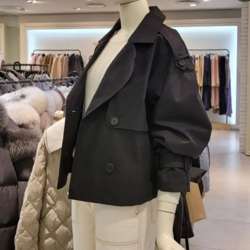 [BUNJANG] CC Collect Half Short Trench Coat / 씨씨콜렉트 하프 숏 트렌치코트