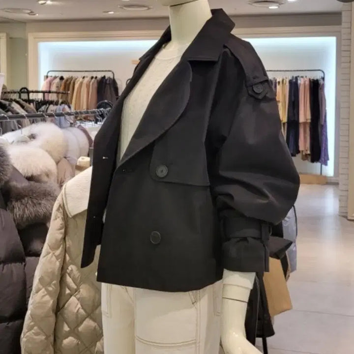 [BUNJANG] CC Collect Half Short Trench Coat / 씨씨콜렉트 하프 숏 트렌치코트