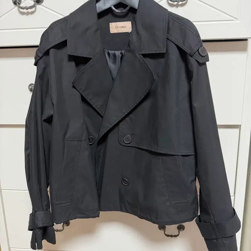 [BUNJANG] CC Collect Half Short Trench Coat / 씨씨콜렉트 하프 숏 트렌치코트
