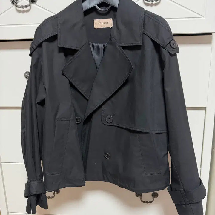 [BUNJANG] CC Collect Half Short Trench Coat / 씨씨콜렉트 하프 숏 트렌치코트