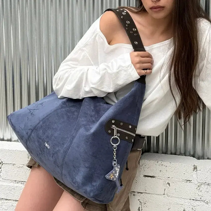 [BUNJANG] Hieta Hobo Bag (Blue) / hieta 히에타 가방+더스트백