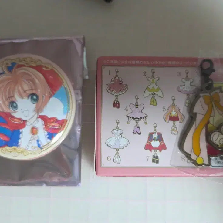 [BUNJANG] CLAMP Cardcaptor Sakura Cherry Costume Charm Random Badge / 클램프전)카드캡터 사쿠라 체리 랜덤 뱃지  코스튬 참
