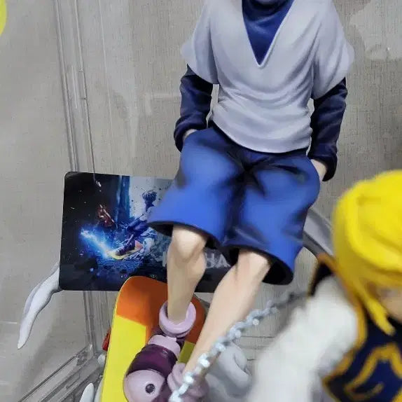 [BUNJANG] Hunter x Hunter Killua Riding Skateboard Resin Figure / [헌터헌터] 키르아 보드타는 레진 피규어(박스X)
