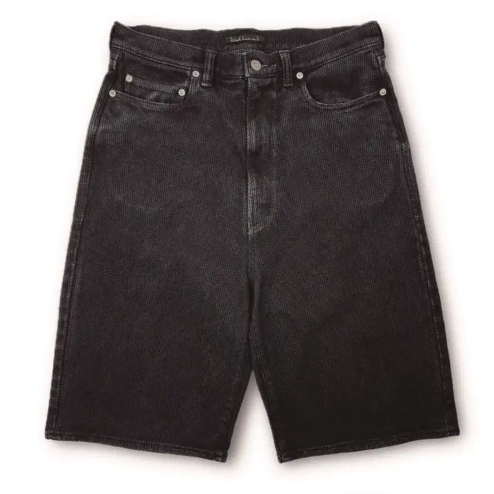 [BUNJANG] Neulyn Bang Bang x WRATH Sashiko Denim Wide Shorts Size 36 / (36) 느린양반 x WRATH 사시코 데님 와이드 쇼츠