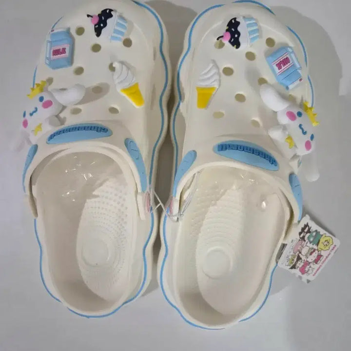 [BUNJANG] Sanrio Cinnamoroll Crocs White 240mm / [미사용] 산리오 시나모롤 크록스 화이트 240mm