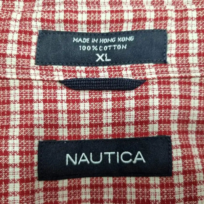 [BUNJANG] Nautica Check Short Sleeve Shirt XL / 노티카 체크 반팔 셔츠 XL