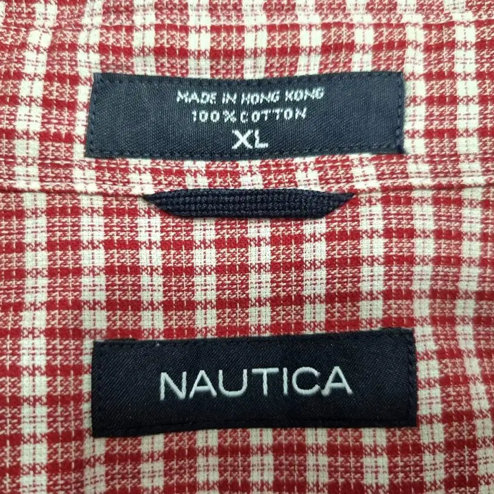 [BUNJANG] Nautica Check Short Sleeve Shirt XL / 노티카 체크 반팔 셔츠 XL