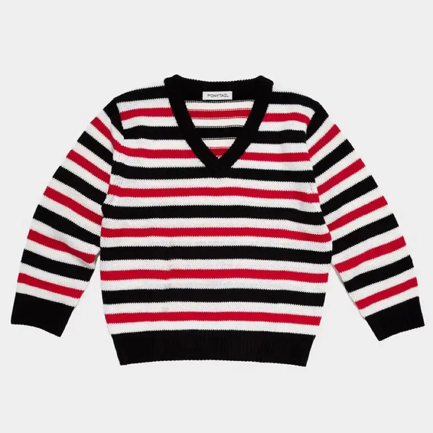 [BUNJANG] M Ponytail V-Neck Knit / [M] 포니테일 엘라 브이넥 니트
