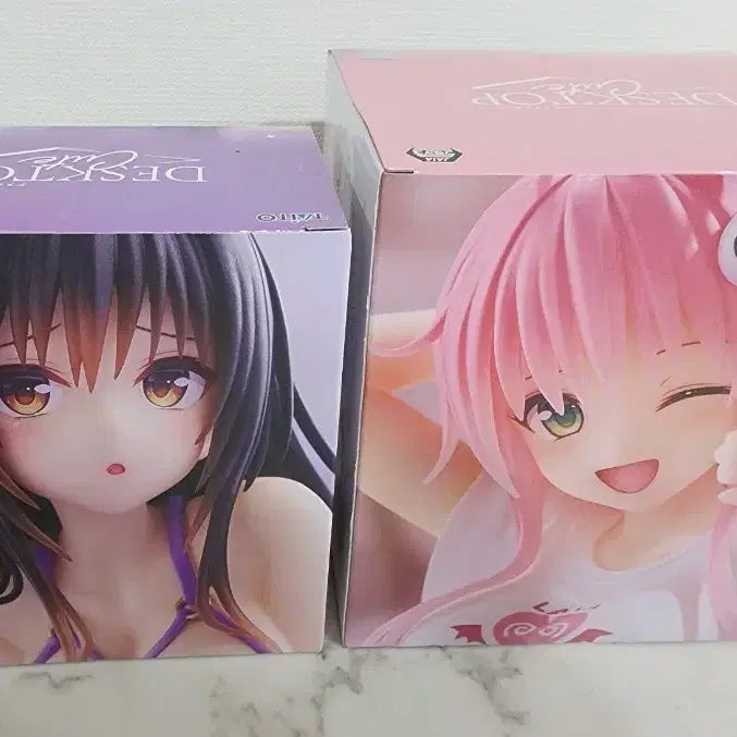 [BUNJANG] To LOVE Desktop Cute Series Lala &amp; Yui Figure Bundle Set (Sealed) / (일괄)(미개봉)To LOVE 데스크탑 라라,유이 피규어