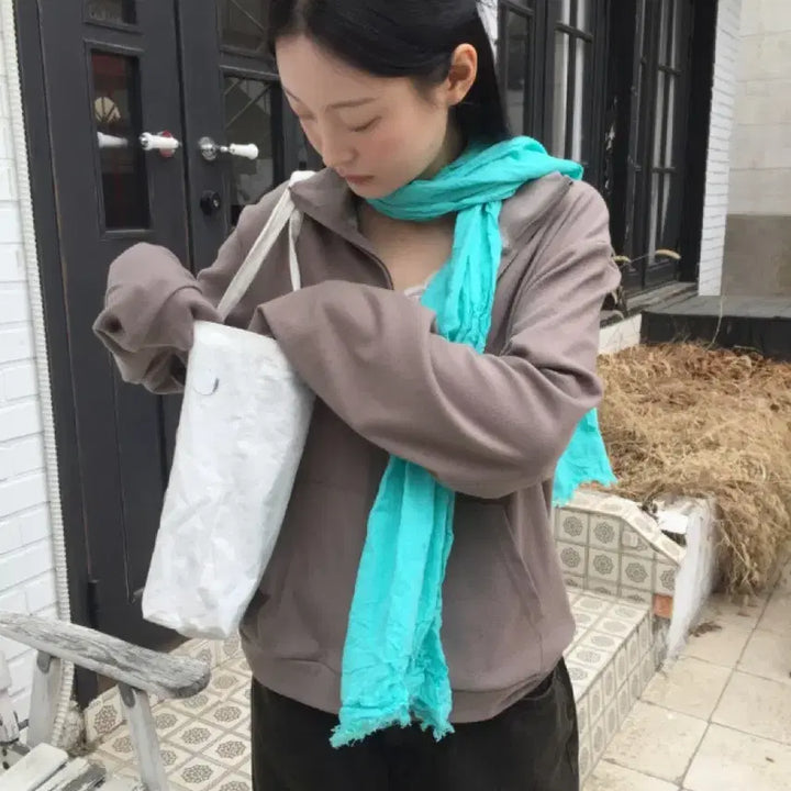 [BUNJANG] How You Made Me Color Pleated Long Scarf / 하우유 메이미 컬러 주름 롱 스카프