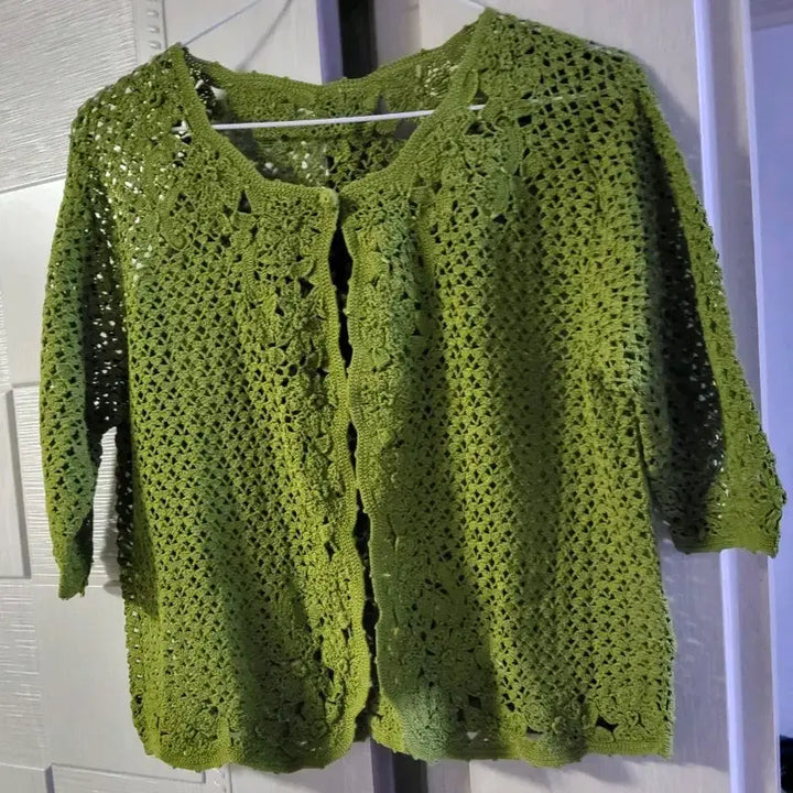 [BUNJANG] Hand-Knitted Cardigan / 손뜨개 가디건