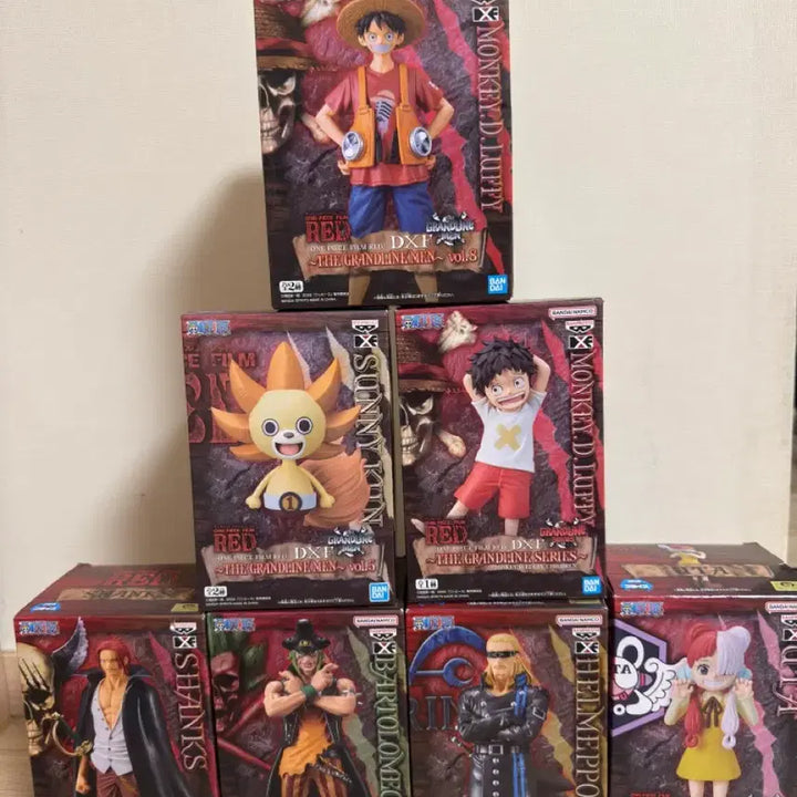 [BUNJANG] One Piece Film Red Grandline Series 7 Figure Bundle Set / 원피그 피규어 FILM RED GRANDLINE 시리즈 7종 일괄