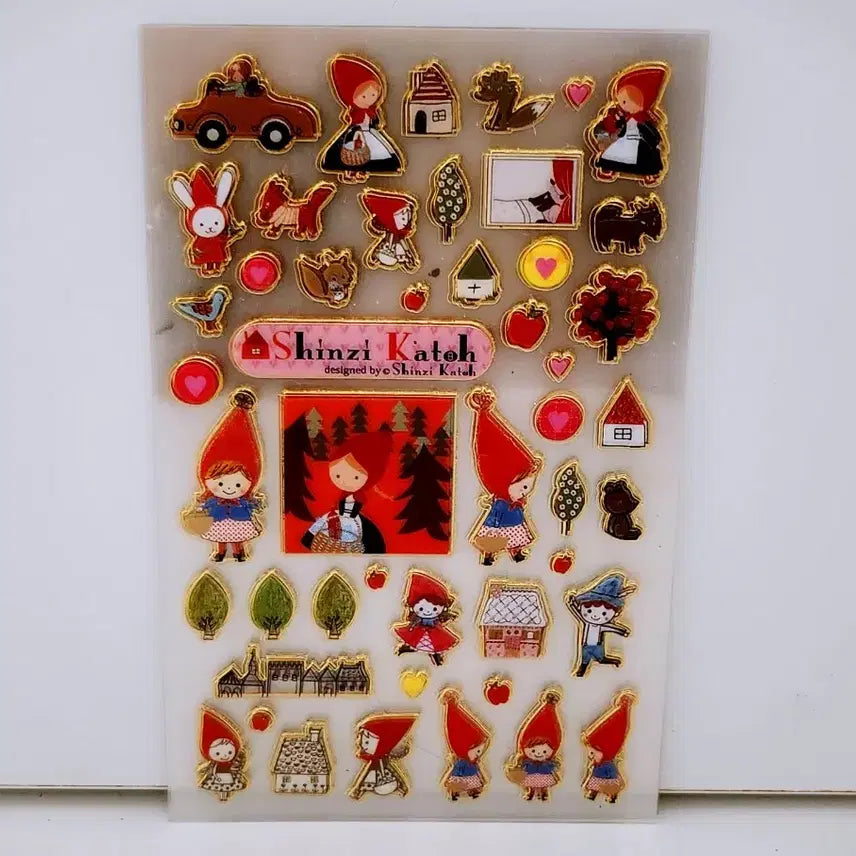 [BUNJANG] Shinzi Katoh Gold Foil Sticker / [고전문구] 신지 카토 금박 스티커
