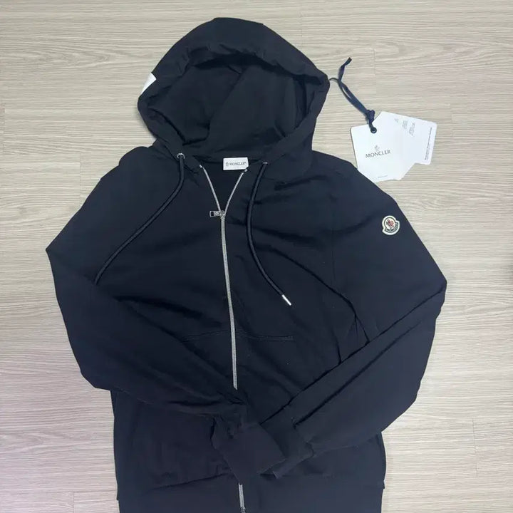 [BUNJANG] Moncler Black Hoodie Zip-up / 몽클레어 블랙 후드집업 정품 실착 1회
