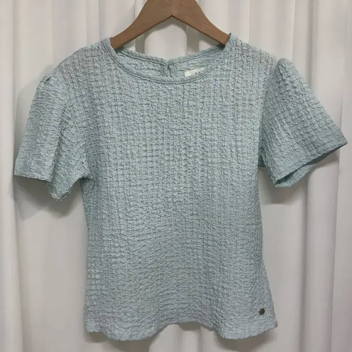 [BUNJANG] HANE Short-Sleeve Blouse Mint / HANE 하네 반팔 블라우스 민트