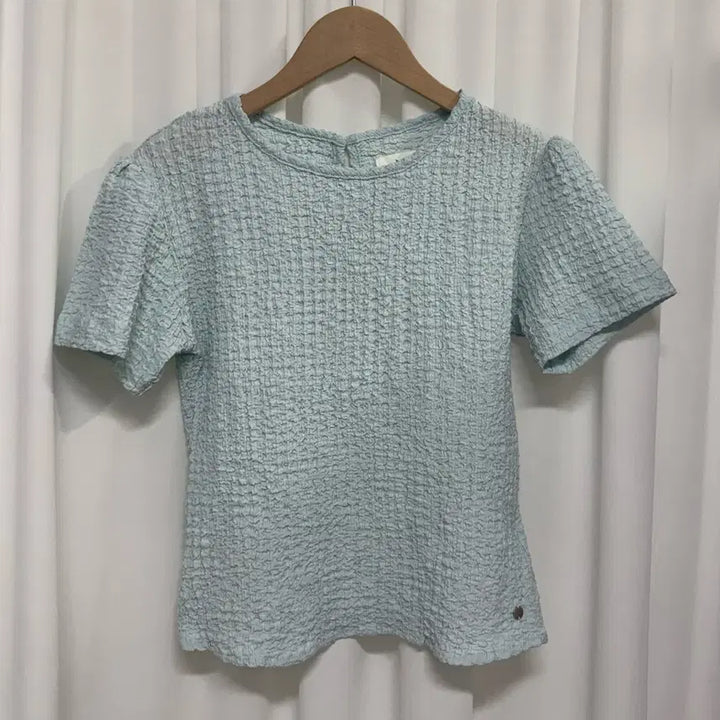 [BUNJANG] HANE Short-Sleeve Blouse Mint / HANE 하네 반팔 블라우스 민트
